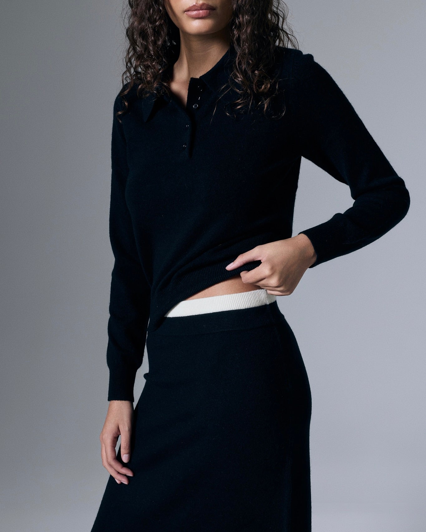 Tove Cashmere Polo - Artless Forever - Flyclothing LLC