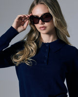 Tove Cashmere Polo - Artless Forever - Flyclothing LLC