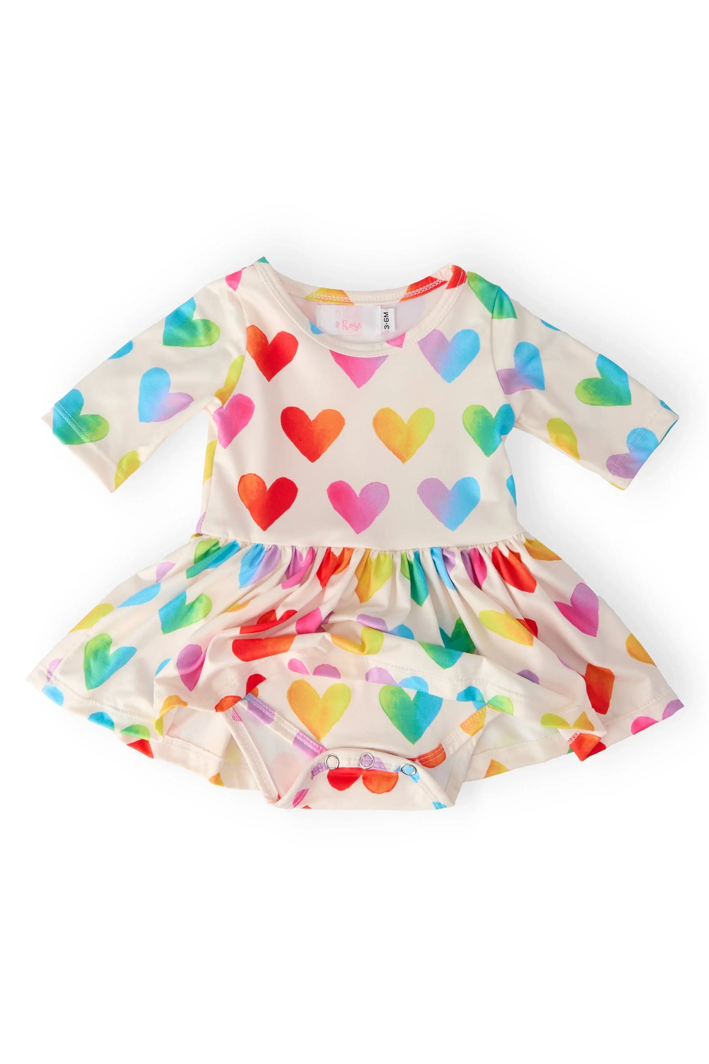 Lotta Love 3/4 Sleeve Twirl Bodysuit - Mila & Rose ® - Flyclothing LLC
