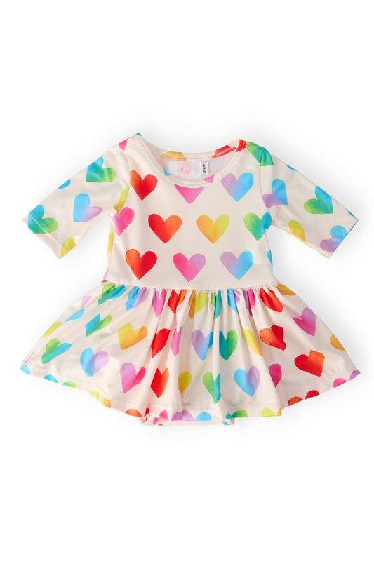 Lotta Love 3/4 Sleeve Twirl Bodysuit - Mila & Rose ® - Flyclothing LLC