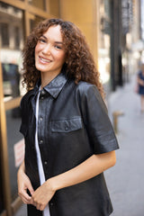 Lotta CF Leather T-Shirt