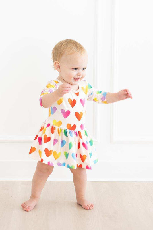 Lotta Love 3/4 Sleeve Twirl Bodysuit - Mila & Rose ® - Flyclothing LLC
