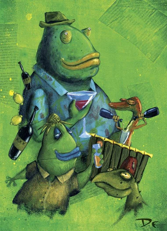 Black Market Art Company Lounge Lizards Print - Black Market Art Company - Flyclothing LLC