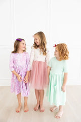 Love Story 3/4 Sleeve Pocket Twirl Dress - Mila & Rose ® - Flyclothing LLC