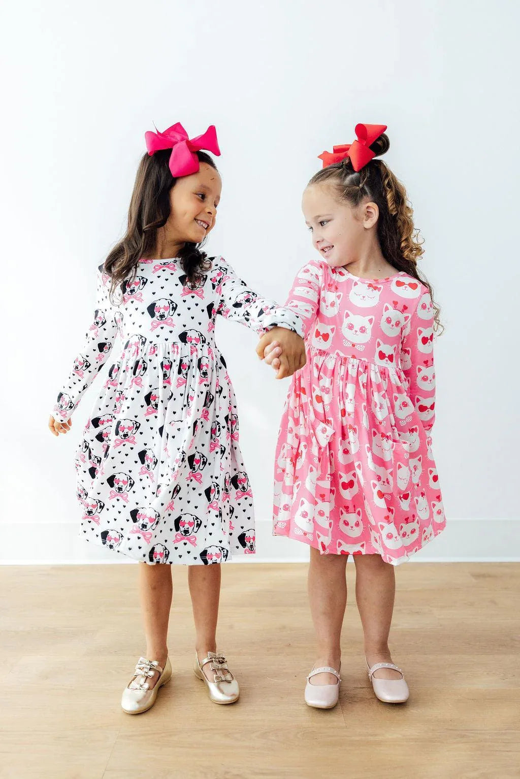Love You Spots L/S Pocket Twirl Dress - Mila & Rose ® - Flyclothing LLC