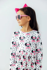 Love You Spots L/S Pocket Twirl Dress - Mila & Rose ® - Flyclothing LLC