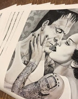 Black Market Art Company Love You to Death Limited Edition Gallery Quality Archival Paper Print Print - Black Market Art Company - Flyclothing LLC