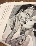 Black Market Art Company Love You to Death Limited Edition Gallery Quality Archival Paper Print Print