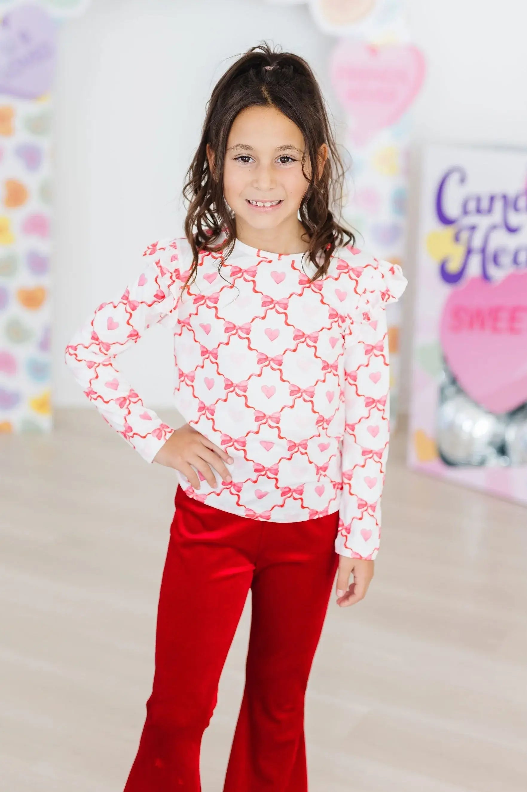 Lovebug L/S Ruffle Tee - Mila & Rose ® - Flyclothing LLC