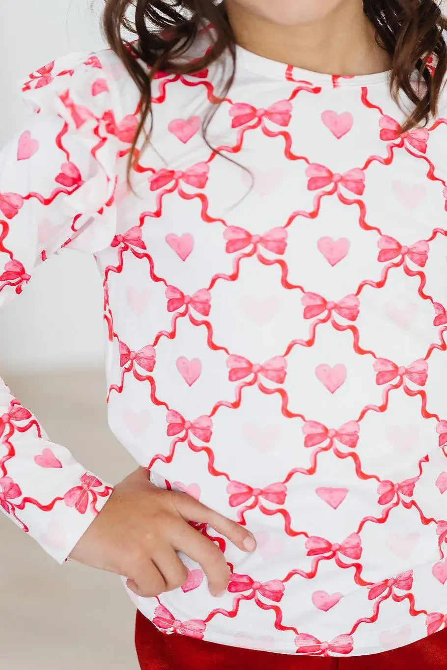 Lovebug L/S Ruffle Tee - Mila & Rose ® - Flyclothing LLC