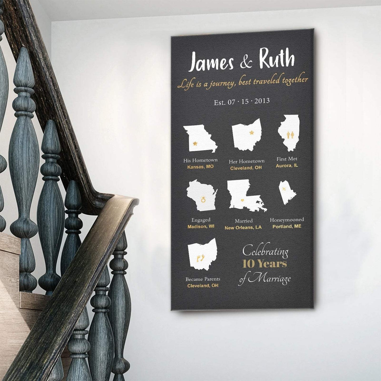 Love Is An Adventure Sign - Tailored Canvases - Flyclothing LLC