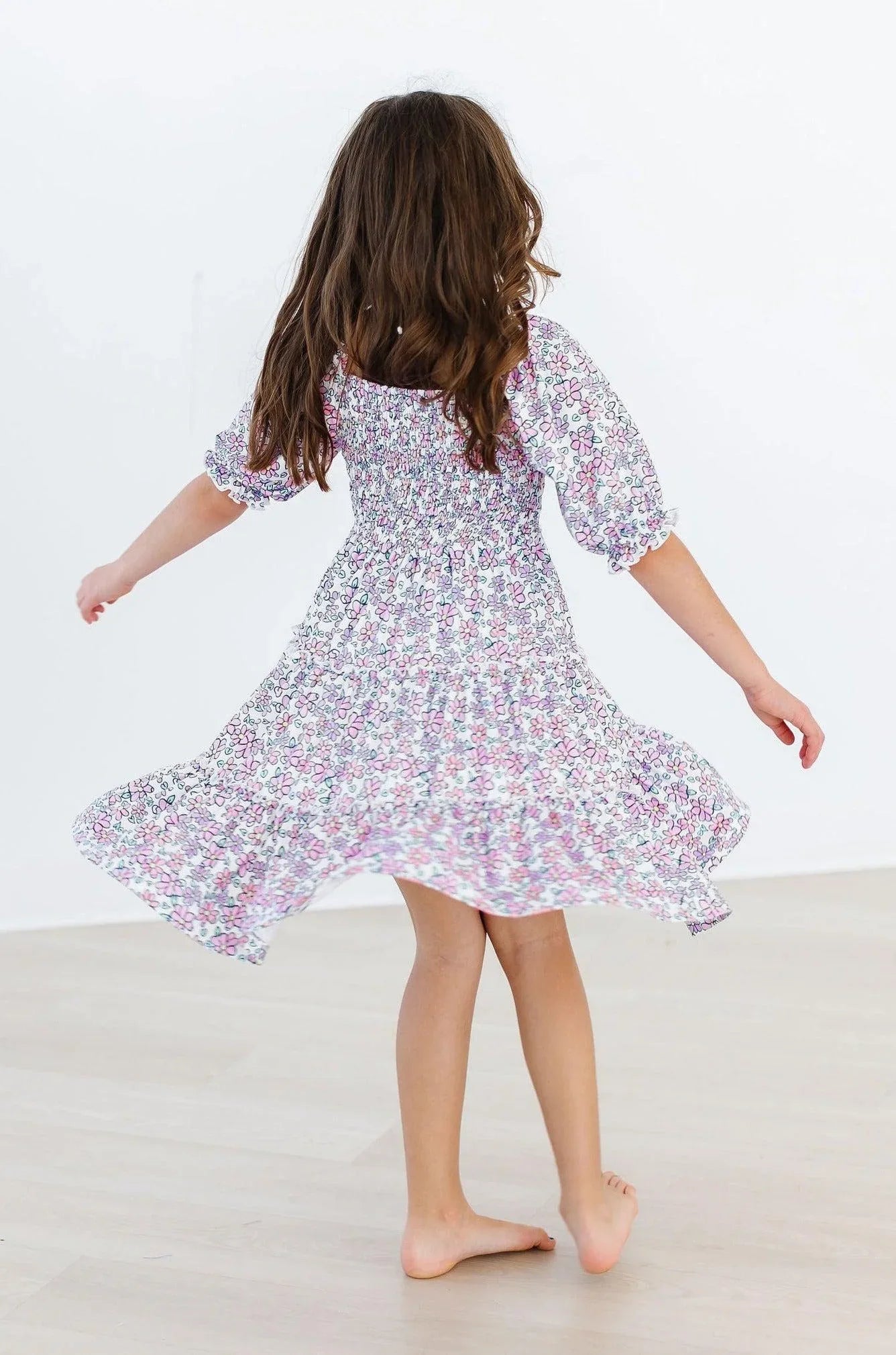 Lovely Lavender Smocked Ruffle Dress - Mila & Rose ® - Flyclothing LLC