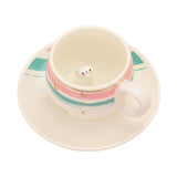 Lovely Message Cute Bunny Ceramic Mug Cup and Saucer Set - Madeline Love - Flyclothing LLC