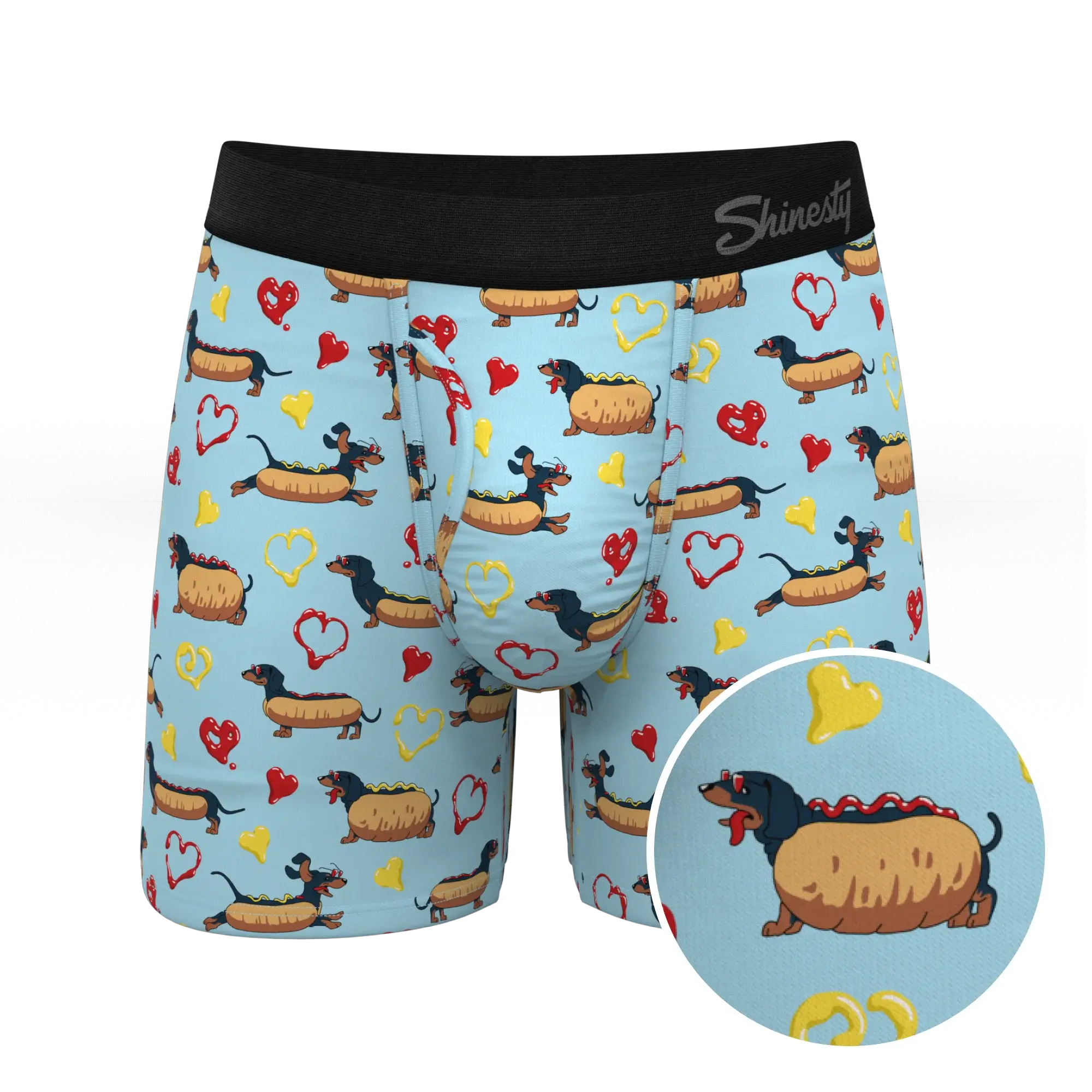 The Lovely Wiener | Wiener Dogs Ball Hammock® Pouch Underwear With Fly - Shinesty - Flyclothing LLC