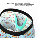 The Lovely Wiener | Wiener Dogs Ball Hammock® Pouch Underwear With Fly - Shinesty - Flyclothing LLC