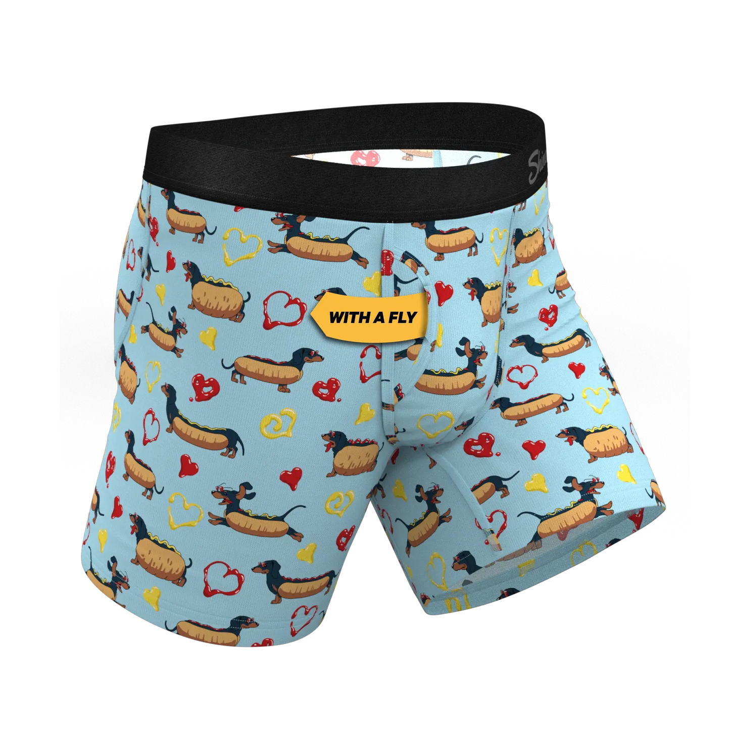 The Lovely Wiener | Wiener Dogs Ball Hammock® Pouch Underwear With Fly - Shinesty - Flyclothing LLC