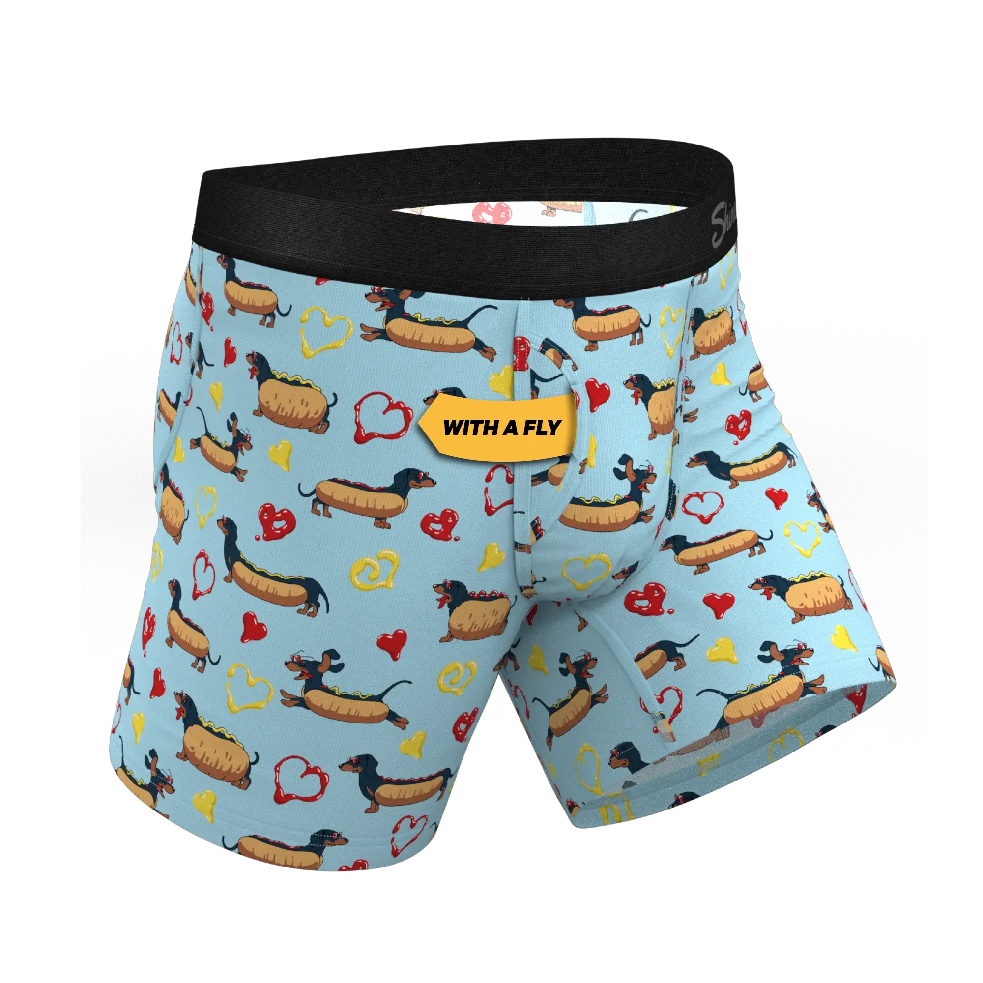 The Lovely Wiener | Wiener Dogs Ball Hammock® Pouch Underwear With Fly - Shinesty - Flyclothing LLC