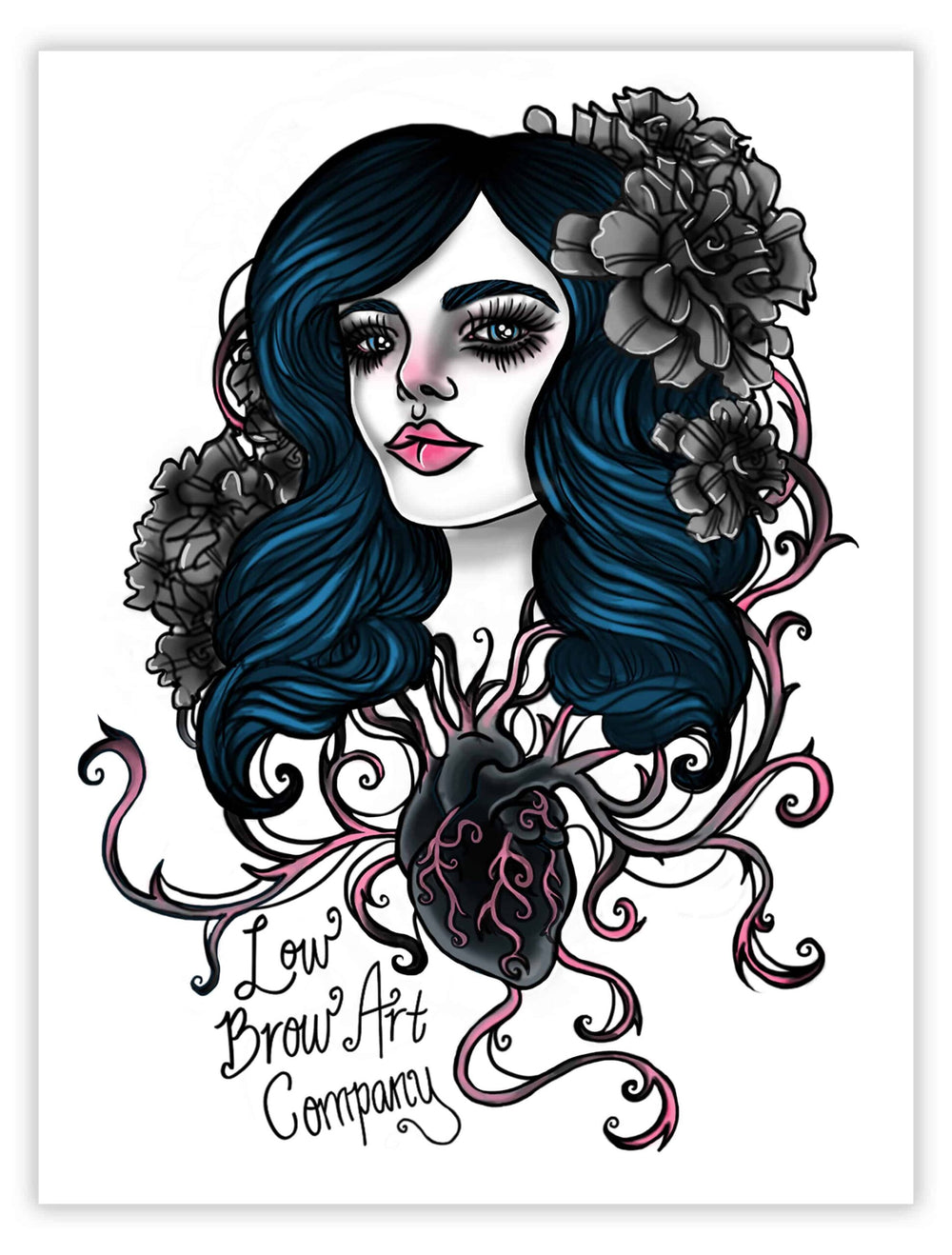 Black Market Art Company Lowbrow Girl Print