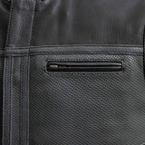 Two Tone Lowrider Perforated Men's Leather Vest - First Manufacturing Company - Flyclothing LLC