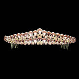 Crystal Teardrop Cluster Pageant Queen Tiara - Madeline Love - Flyclothing LLC