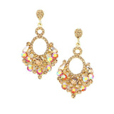 Marquise Crystal Chandelier Statement Evening Earrings - Madeline Love - Flyclothing LLC