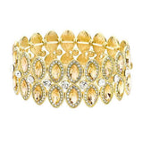 Marquise Stone Accented Stretch Evening Bracelet - Madeline Love - Flyclothing LLC