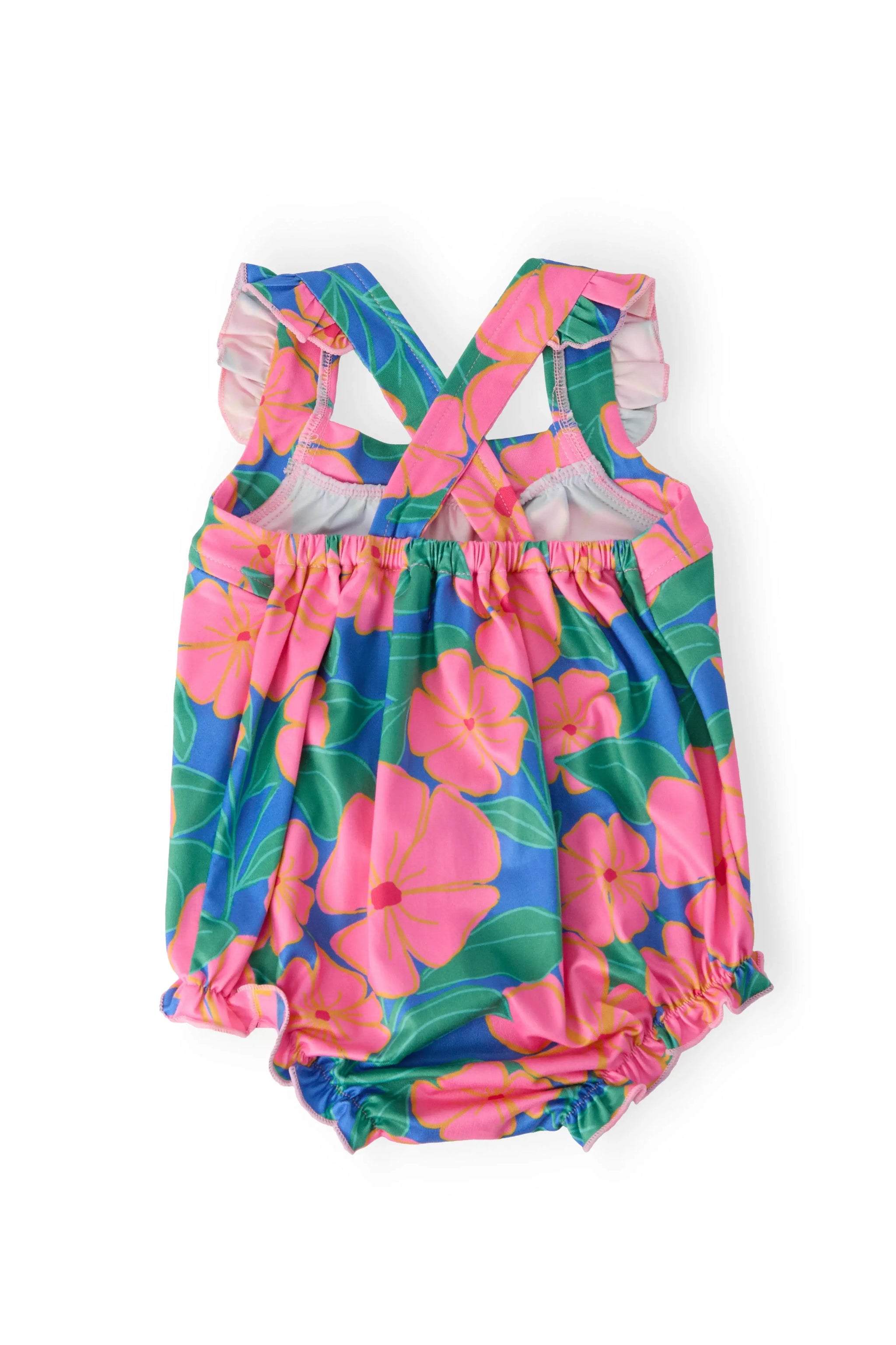 Luau Floral Cross Back Romper - Mila & Rose ® - Flyclothing LLC