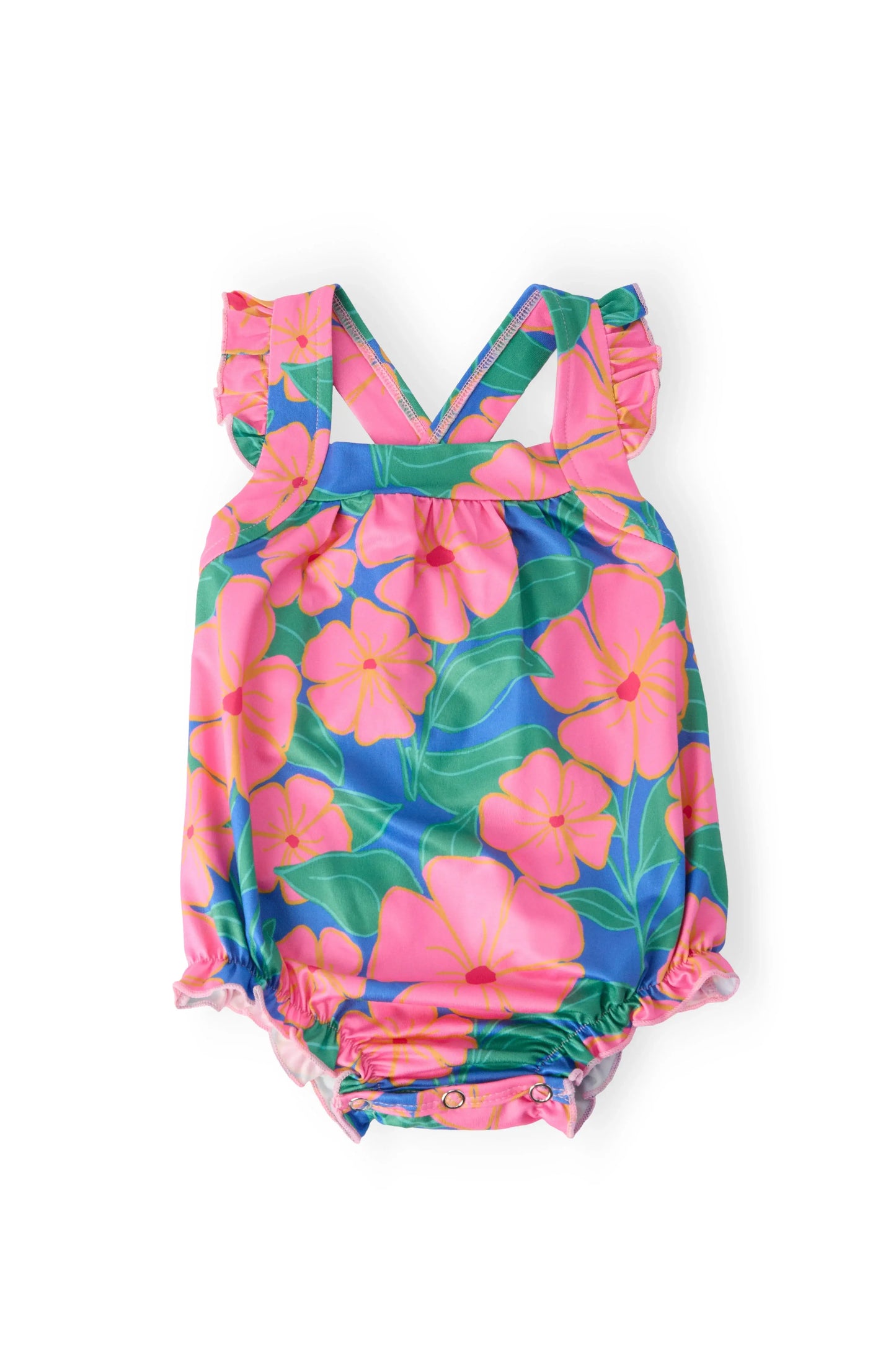 Luau Floral Cross Back Romper - Mila & Rose ® - Flyclothing LLC