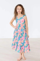 Luau Floral Ruffle Maxi Dress - Mila & Rose ® - Flyclothing LLC