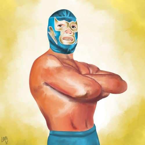 Black Market Art Company Lucha Electric Print - Black Market Art Company - Flyclothing LLC