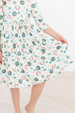 Luck of the Irish 3/4 Sleeve Pocket Twirl Dress