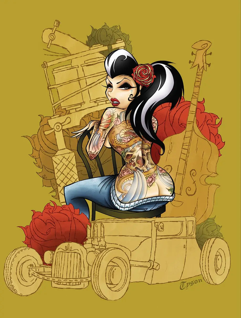 Black Market Art Company Lucky Print - Black Market Art Company - Flyclothing LLC