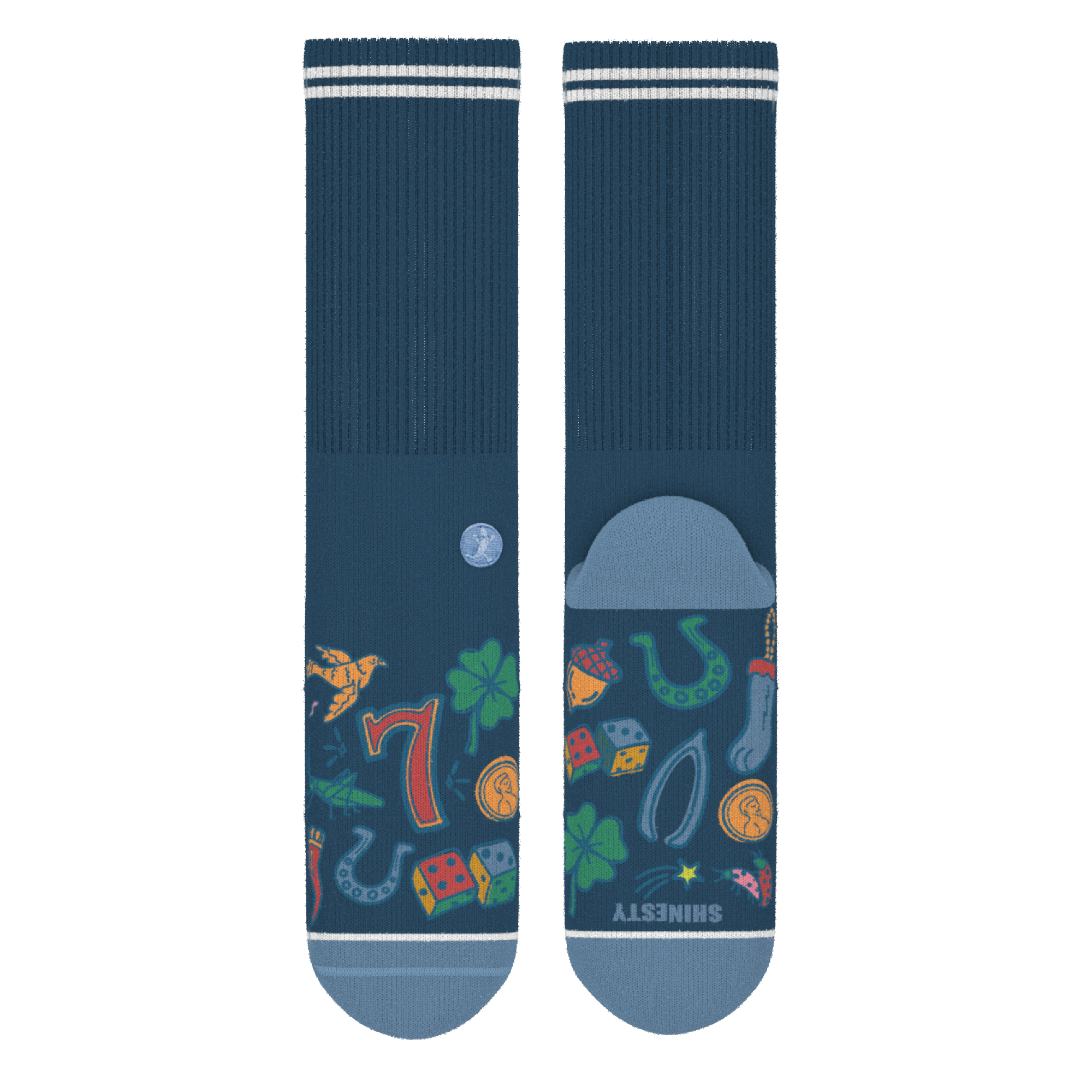 The Lucky Duck | Lucky Symbols Heel Hammock™ Crew Socks