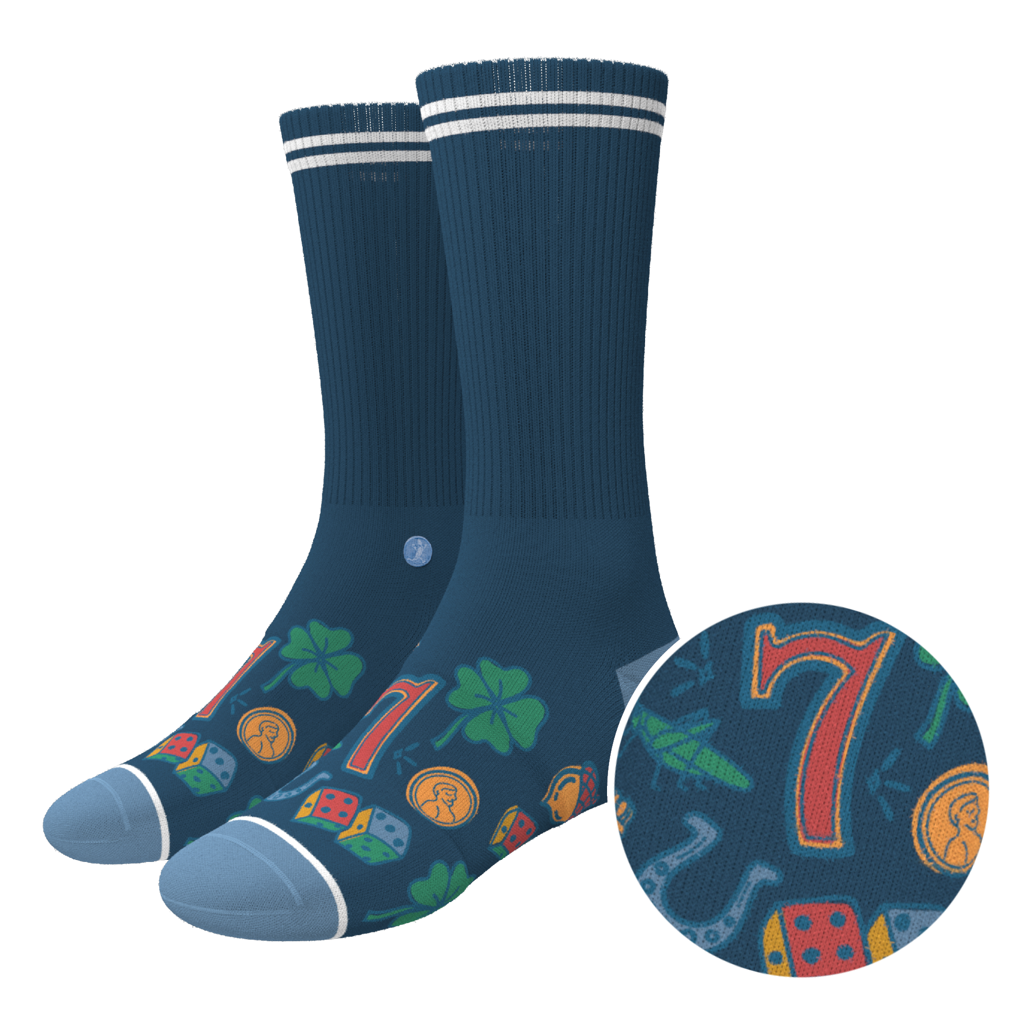 The Lucky Duck | Lucky Symbols Heel Hammock™ Crew Socks