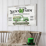 Lucky Farm St. Patrick's Day Sign - Tailored Canvases - Flyclothing LLC