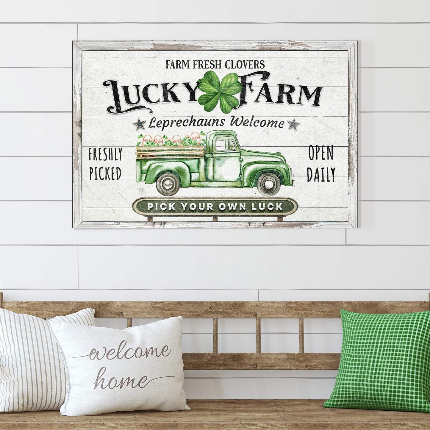 Lucky Farm St. Patrick's Day Sign - Tailored Canvases - Flyclothing LLC