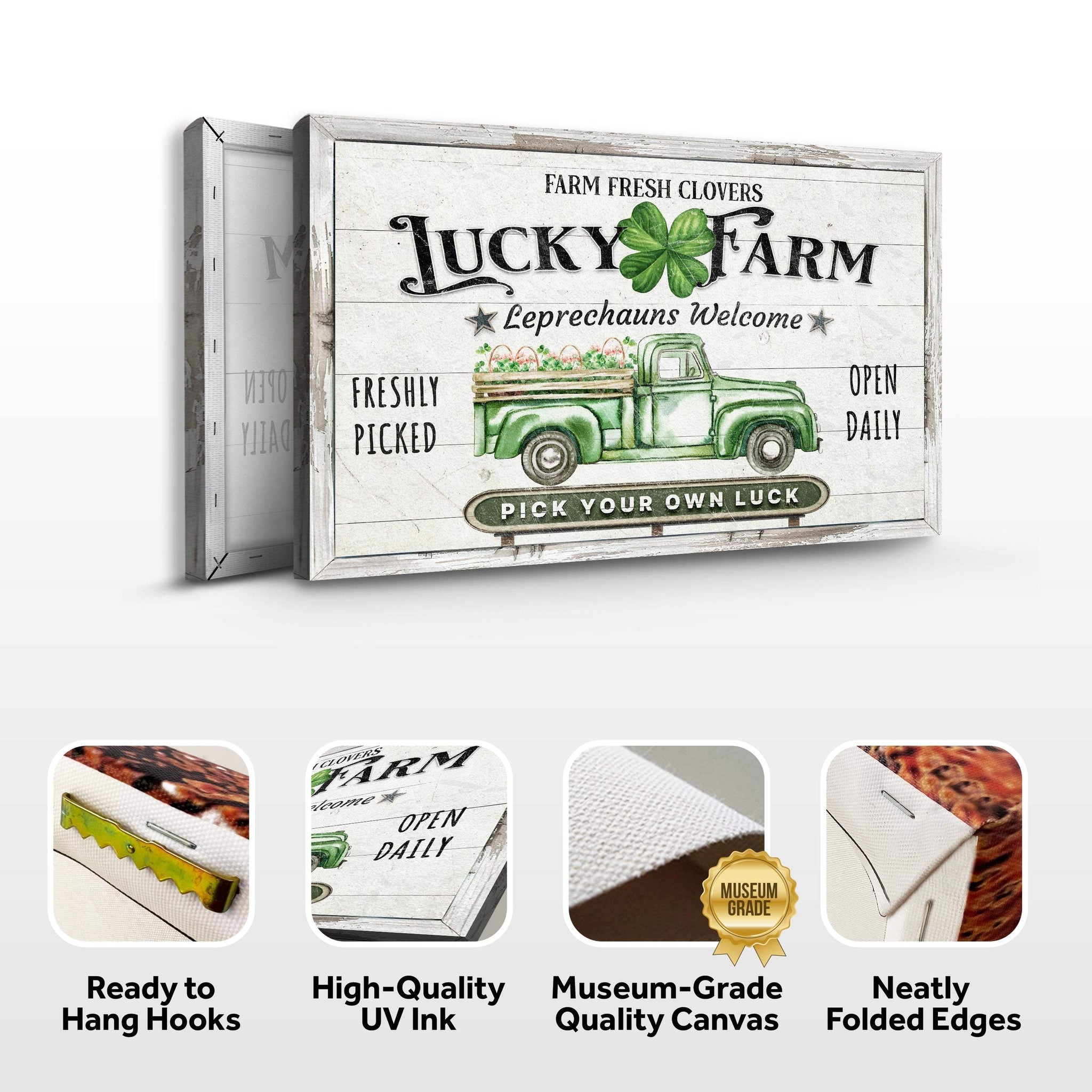 Lucky Farm St. Patrick's Day Sign - Tailored Canvases - Flyclothing LLC