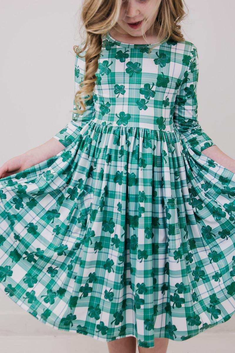 SALE Lucky One 3/4 Sleeve Pocket Twirl Dress - Mila & Rose ® - Flyclothing LLC