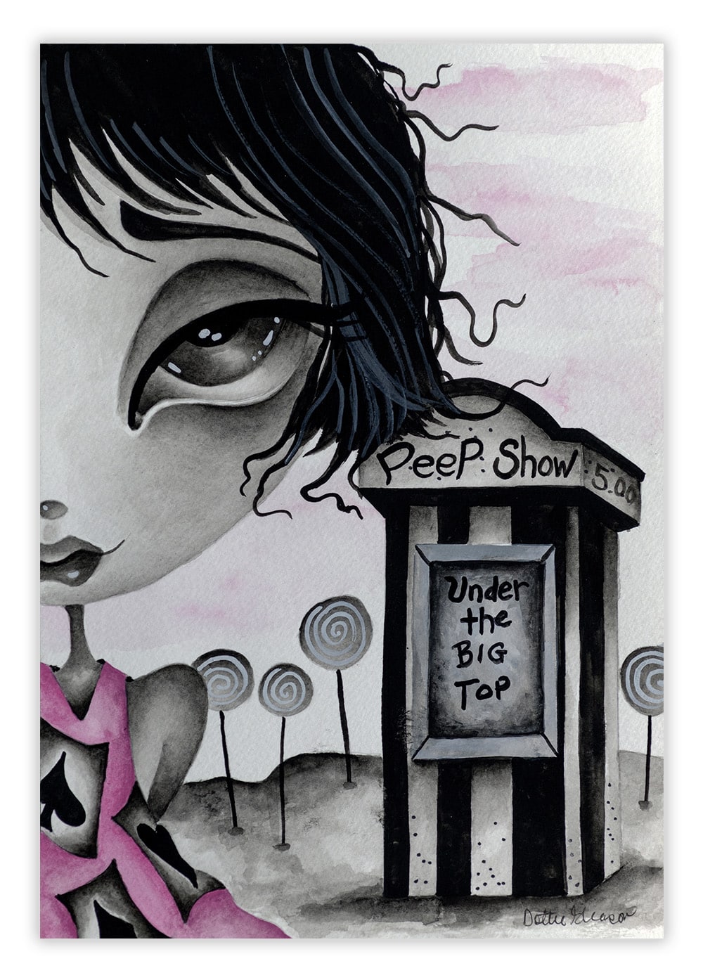 Black Market Art Company Lulu & the Peep Show Print