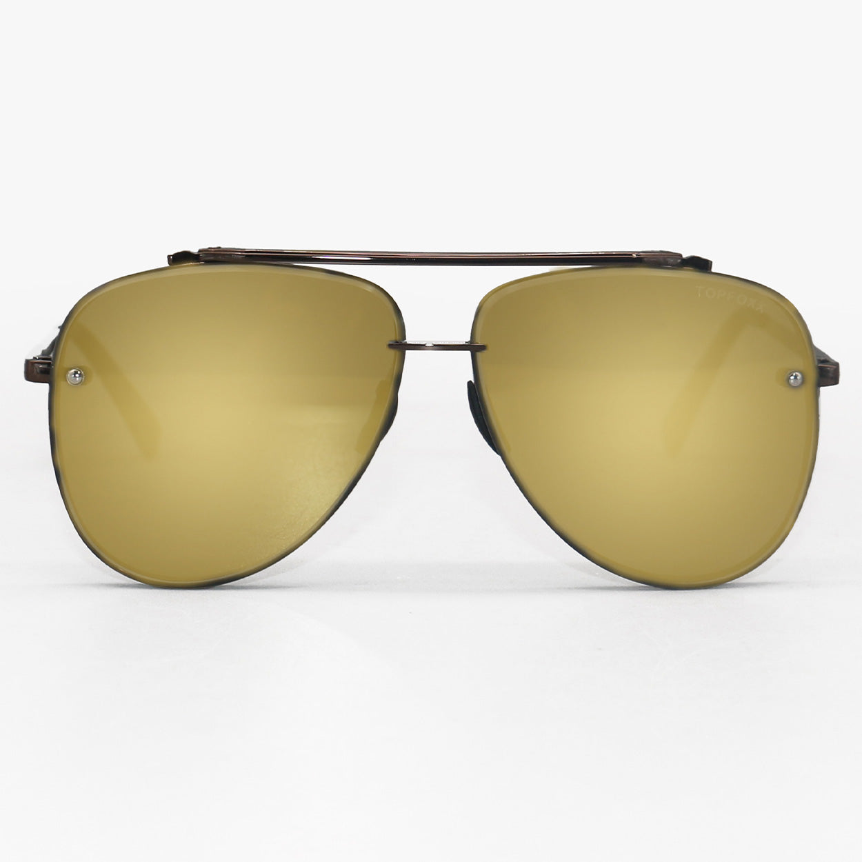 Luna - Tangle Free - Copper Aviator Sunglasses - TopFoxx - Flyclothing LLC