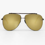 Luna - Tangle Free - Copper Aviator Sunglasses - TopFoxx - Flyclothing LLC