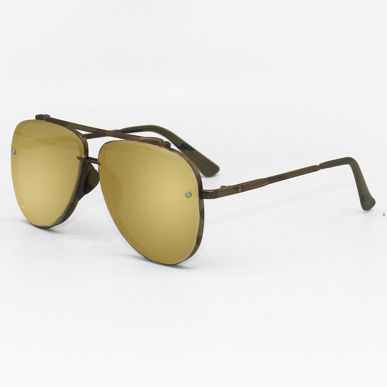 Luna - Tangle Free - Copper Aviator Sunglasses - TopFoxx - Flyclothing LLC
