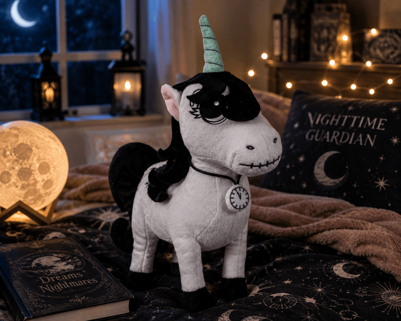 Lunabones Plush. Glow in the dark watch & horn - Alchemy of England - Flyclothing LLC