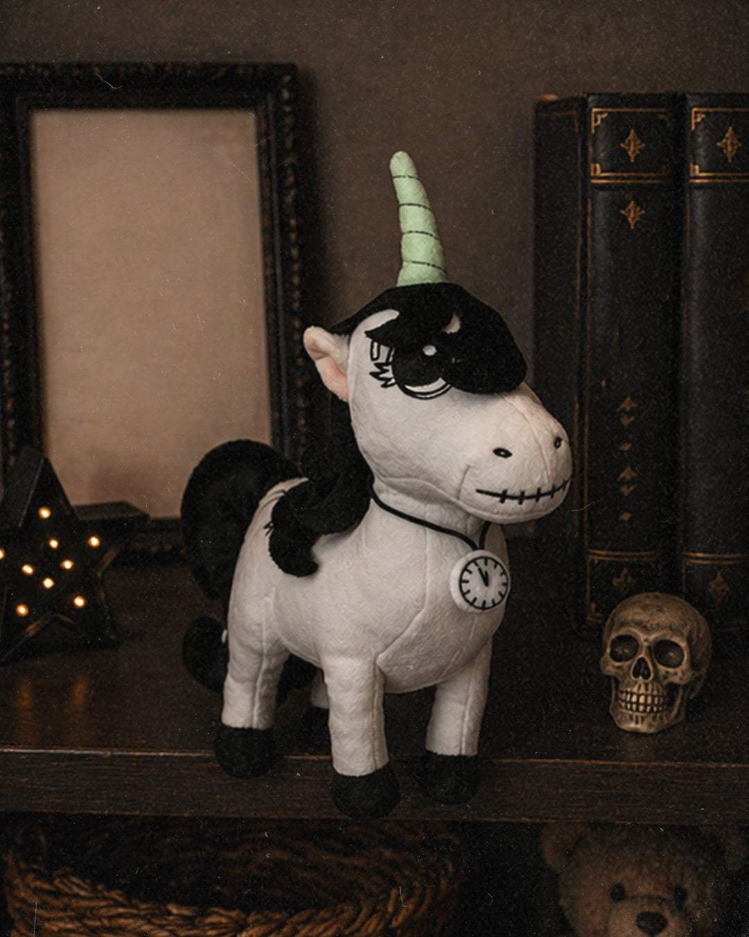 Lunabones Plush. Glow in the dark watch & horn - Alchemy of England - Flyclothing LLC
