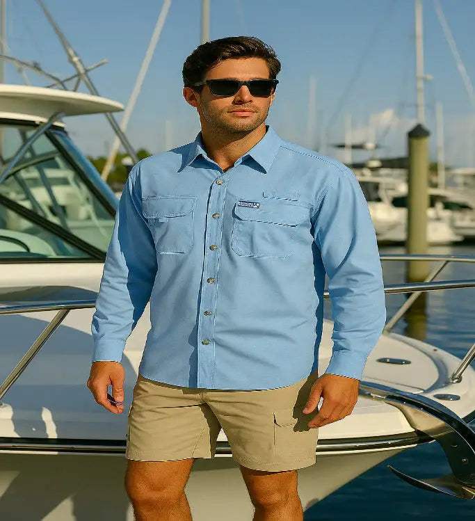 Men's Seacliff 2.0 L/S UV Vented Fishing Shirt - Hook & Tackle - Flyclothing LLC