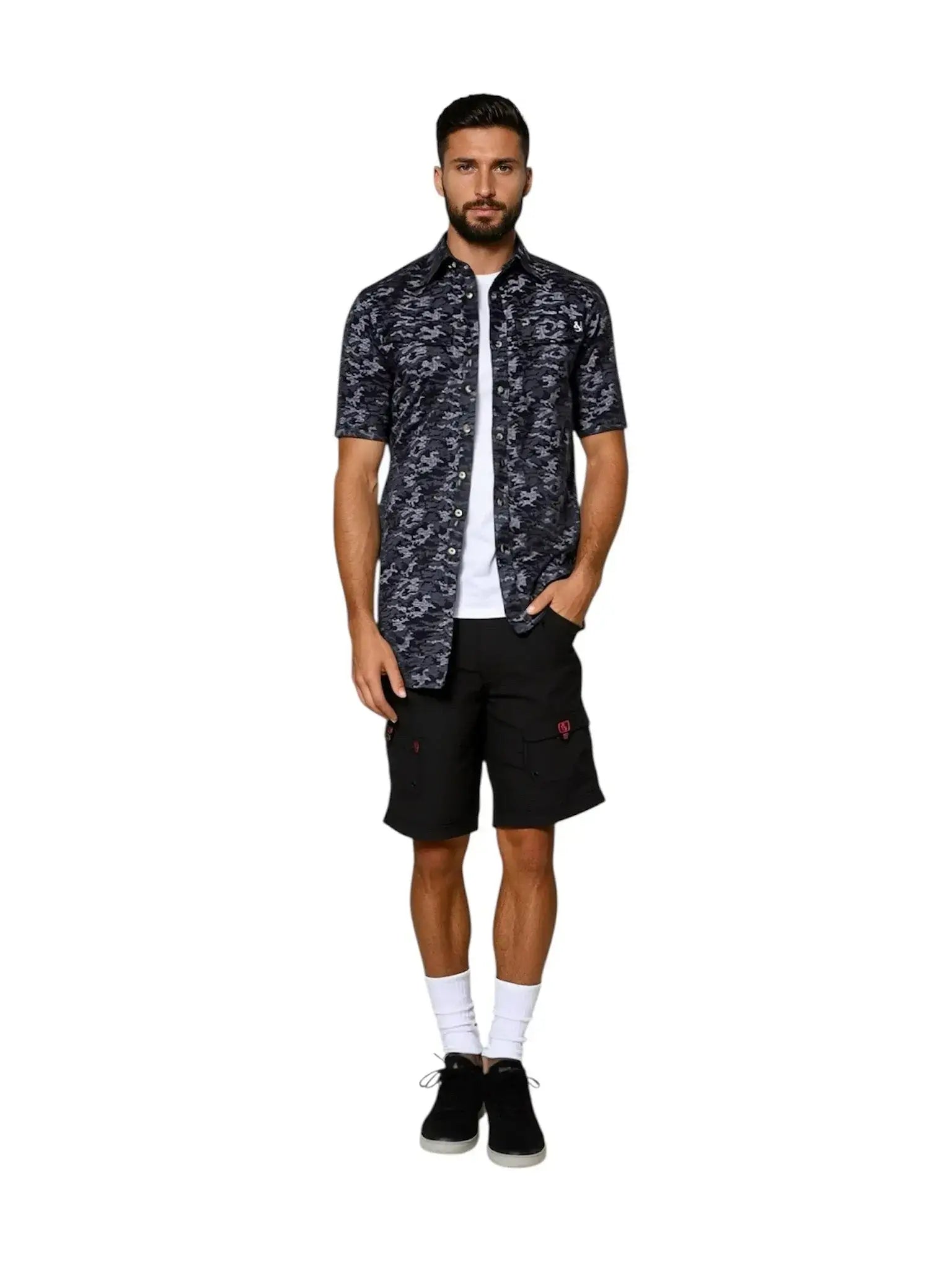 Men's Dot Camo UV Vented Fishing Shirt - Hook & Tackle - Flyclothing LLC
