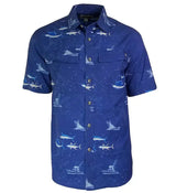 Men's Marine Charts UV Vented Fishing Shirt - Hook & Tackle - Flyclothing LLC