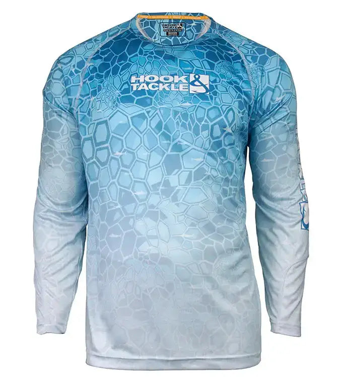 Men's Marlin Hex L/S UV Fishing Shirt - Hook & Tackle - Flyclothing LLC