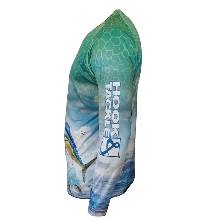 Men's Bull Dolphin L/S UV Fishing Shirt - Hook & Tackle - Flyclothing LLC