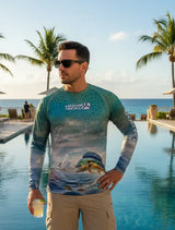 Men's Bull Dolphin L/S UV Fishing Shirt - Hook & Tackle - Flyclothing LLC